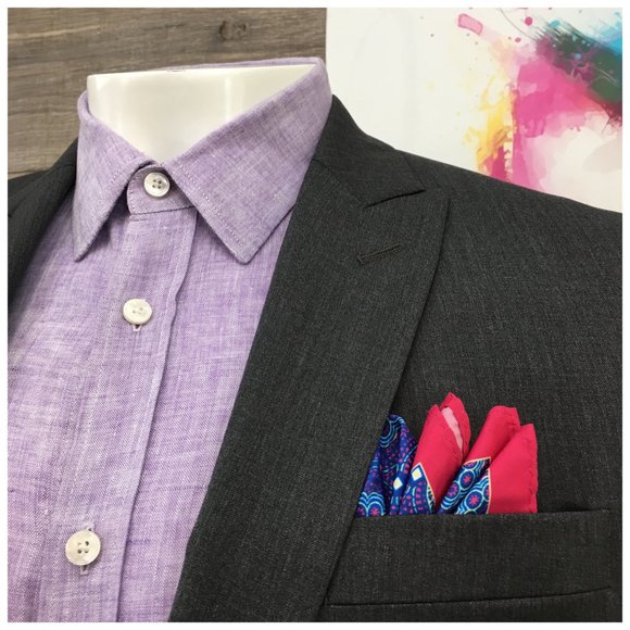 Alfani Mens Blazer Sport Coat Two Button Jacket Wool Size 42L Slim Casual Suits‎ - Picture 4 of 13